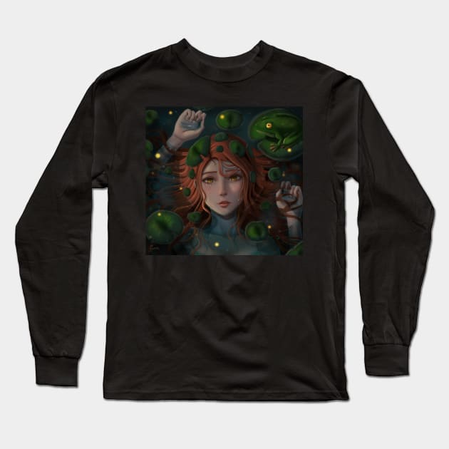 pond girl Long Sleeve T-Shirt by SUONIKO